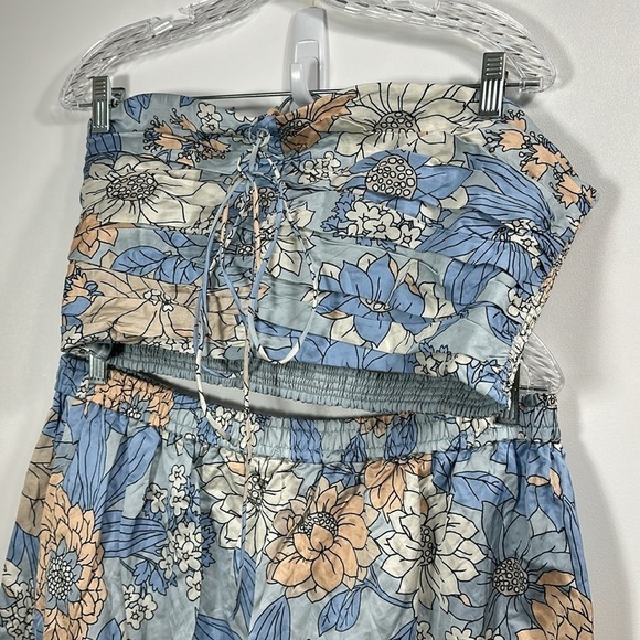 J.Crew Collection textured satin skirt set in Zinnia floral. XL.Top is NWT - Picture 2 of 16